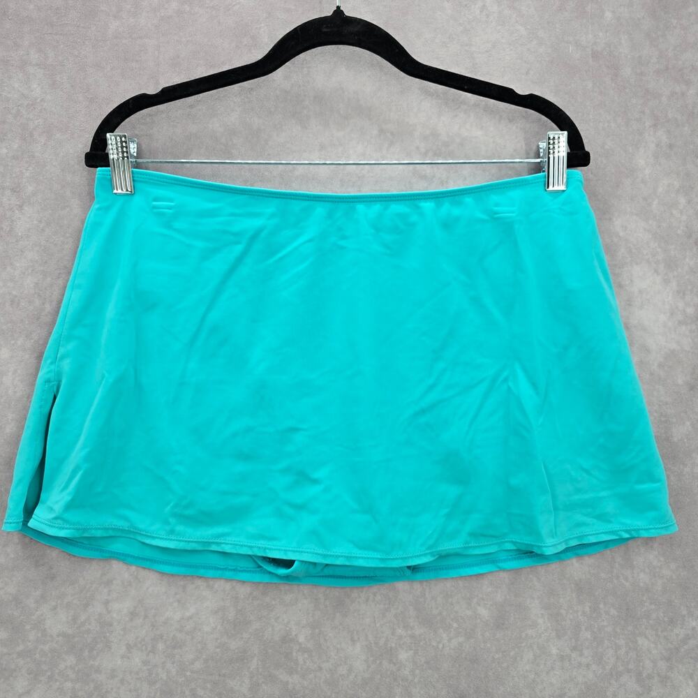 Kim Rogers Blue‎ Mini Skort Skirt Shorts Swimwear XL